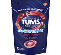 TUMS Chewy Delights Ultra Strength Antacid Soft Chews - Verry Cherry - 32 ct