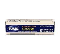 Tums Extra Strength 750, Assorted Fruit Flavors