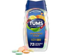 TUMS Ultra Maximum Strength Chewable Tablets, Assorted Fruit - 72