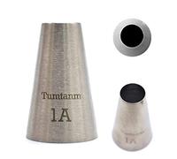 Tumtanm 1A Nozzle Large Drop Flower Piping Tip, Large Seamless Stainless Steel Icing Piping Nozzle Tip #1A