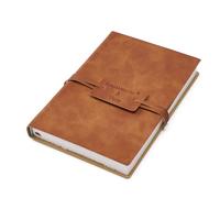 tumuarta Deckle Edge Watercolor Paper Sketchbook, 100% Cotton Vintage Leather Journal, 300 GSM, Acid Free, 24 Sheets Handmade Diary for Mixed Media Techniques (15.2x10.2 CM)