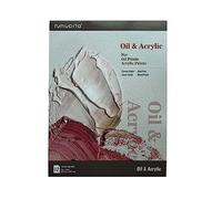 tumuarta Oil Painting Paper Pad 9x12”, 140 LB Canvas Paper, 12 Sheets, 300 GSM, Acid Free, Glue Bound, Natural White, Bleed Proof Mixed Media Paper for Oil Paints, Acrylic, Oil Pastel and More