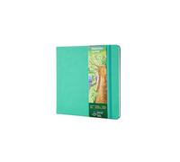 tumuarta Square Watercolor Journal, 300 GSM, 25% Cotton, 21x21 cm, Cold Press, 24 Sheets, Acid Free, Micro-Perforated, Watercolor Paper Notebooks for Use As Travel Sketchbook and Mixed Med (Blue)