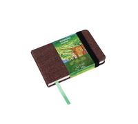 tumuarta Square Watercolor Sketchbook, 140 LB, 300 GSM, Cotton Paper, Cold Press, 48 Pages, Hardbound, Watercolor Paper Pad for Use As Travel Journal and Mixed Media Pad (Brown, 9X14 CM)