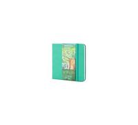 tumuarta Square Watercolor Sketchbook, 140 LB, 300 GSM, Cotton Paper, Cold Press, 48 Pages, Hardbound, Watercolor Paper Pad for Use As Travel Journal and Mixed Media Pad (Blue, 14X14 CM)