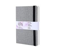 Tumuarta Watercolor Notebook - 300 g, 100% Cotton, 19 x 13 cm, 24 Sheets, 48 Pages, Fine Grit, Acid Free - For Sketching and Artistic Use