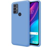 Tumundosmartphone Silicone Liquid Ultra Soft Case for TCL 30 SE / 30E/306 Colour - Blue