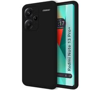 Tumundosmartphone Ultra Soft Liquid Silicone Case for Xiaomi Redmi Note 13 Pro+ Plus 5G Black