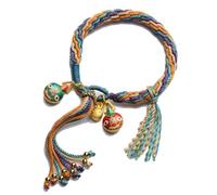 Tuna Bracelet of Reincarnation,Colorful Rope Gold Swallowing Beast Bracelet Remove Bad Luck Resolve and Reincarnation Tibetan Bracelet Adjustable Handmade Feng Shui Samsara Bracelet Religious Jewelry