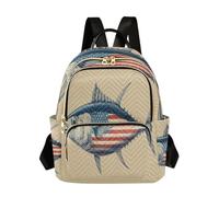 Tuna Fish Backpack Women Ladies Handbag Shoulder Bag Casual Daypack Gift for Work College Medium
