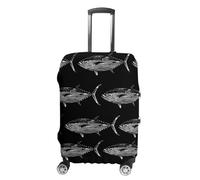 Tuna Fish Luggage Cover Travel Suitcase Protector Anti-Scratch Suitcase Cover S