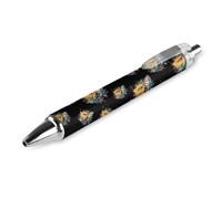 Tuna Fish Watercolor Retractable Ballpoint Pen Black Ink Ball Point 0.5mm Smooth Writing Note Taking Accessories For Office 1 PCS