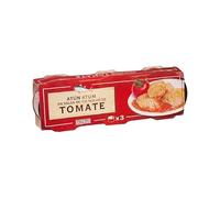 Tuna in Tomato Sauce, 3 Cans, 80g Each, 52g Drained Weight, Boneless, Skinless, Whole Fish