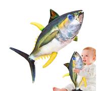 Tuna Plush Toy - Pèluche D´i Tònno | Fish Cushion, Realistic Pełuche Cùscino 60 cm (1 Pack) | Creative Gift for Animals, Decorations Pèr La Casa E Pelüche, Pèr La Casa E Pelüche Dolls
