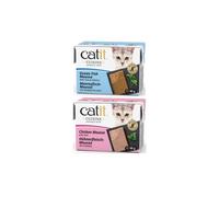 (Tuna & Salmon, Single) Catit Cuisine Mousse Wet Cat Food Ideal for Senior