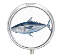 Tuna Thunnus Pill Box Pill Case Pill Organizer Medicine Pill Organizer Weekly Pill Organizer Pill Holder Small Pill Case Pill Containers Pill Holder for Purse