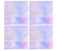 TuNan 200PCS Cellophane Sheets, Iridescent Wrapping Paper for Gift Wrap Iridescent Film Crafts DIY Decoration Holographic Flower Wraps - 9 x 9 inches