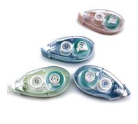 TuNan 4PCS Double Sided Tape Roll Adhesive for Crafts Scrapbooking Cards Making Gift Wrapping, Dot Style Glue Tape Roller Dispenser Runner