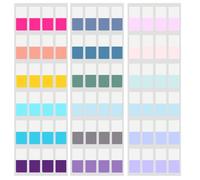 TuNan 720pcs 0.5 inch Colored Book Sticky Index Tabs Self Adhesive, Repositionable Page Tabs for Textbooks Notebooks Planners File Classification,18 Colors (0.5” Wide)