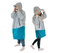 Tundra Fox Ultra Reflective Changing Robe Hooded Coat - Waterproof Hi Vis Jacket - Long Sleeve, Quick Drying Fleece Lining for outdoor activities like Wild Swimming, SUPing, Dog Walking & Surfing.