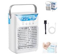 Tundra Freeze Portable Ac, Tundrafreeze Portable Ac Unit, 4-In-1 Mini Air Cooler, 3 Wind Speed, 2-Speed Atomization, 7 Night Light 2-6h Timing, 700ml Water Tank, Air Conditioner For Home, Office