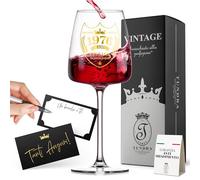 Tundra - Personalised Goblet for 50th Birthday Gift | 1976 | Crystal Glass 450 ml with High Quality Gold Effect Print - Original Men's Birthday Gift Ideas (50 Years)