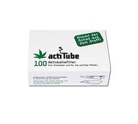 ActiTube Activated Carbon Cigarette Filters 2x9mm Box of 200 - White & Black - One Size