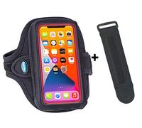 Tune Belt AB92EX3 Running Armband for iPhone 16/15/14/13 Pro Max, Plus, Galaxy Ultra/Plus/Note - Fits Large Phone with Large Case, Phone Holder Includes EX3 Strap Extender for XL Biceps (Black)