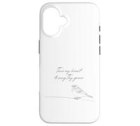 Tune My Heart To Sing Thy Grace Bird Come Thou Fount Hymn Case for iPhone 16