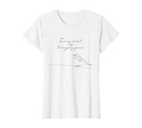 Tune My Heart to Sing Thy Grace Bird Come Thou Fount Hymn T-Shirt