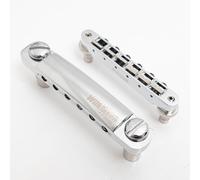 Tune-O-Matic Bridge WOGT1 WOGB1 Guitar Bridge for Gibson LP SG Style Electric Guitar Compatible with Wilkinson ABR-1 Bridge & Stop Tailpiece Set, Adjustable Saddles, Stainless Steel