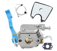 Tune Up Kit for Leaf Blower For 125B For 125BX For 125BVX Including Carburetor, Gaskets, Fuel Line, Fuel Filter, Bulb, Air Filter, and Nozzle Components