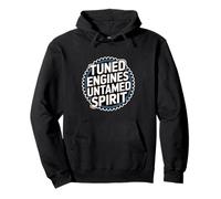 Tuned Engines Untamed Spirit Car Tuning Saying Pullover Hoodie