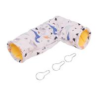 Túnel de esquina para hámster, suave, lavable a máquina, cama de tubo escondite para mascotas pequeñas, para conejillo de indias, jaula de planeador de azúcar, forro polar de