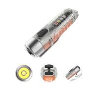TUNENGE S12Plus Keychain Flashlight,610 High Lumen EDC Pocket Flashlight,USB C Rechargeable Mini LED Flashlight,Small Flashlight,for Camping, Outdoor,Emergency(Fluorescent White)