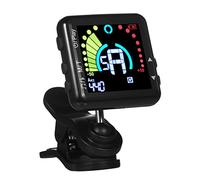 Tuner, Guitar Tuner Rechargeable Guitar Tuner Clip On LED Color Display Professional Electric Guitar Tuner with Metronome for all Instruments Bass Guitar Violin Banjo Ukulele