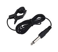 Tuner Microphone, Condenser Mic Element, Portable Universal Pickup, on Vocal Pickup Microphone for Instruments 6.2mm Interface, Long Cable for Karaoke Singing, Speech, Wedding