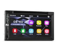 TUNEZ® 7" Car MP3 DVD Player Double DIN 2 Head Unit Stereo Radio In Dash CD 1080p MP4 (178 mm x 100 mm, Width x Height)