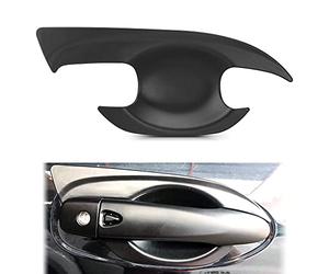 Tunez® Door Cup Guard Handle Cover Trim Matt Black for Navara NP300 D23 DX RX STX ST ST-X SL Visia Acenta Acent N-Connecta Tekna X-Trail T32 Qashqai J11 2014-2020 Protector Car (Door Cup Guard)