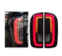 TUNEZ® Tail Lights Rear Lamp LED Smoked Compatible With Navara NP300 D23 Series DX RX ST ST-X SL Visia Acenta Acent N-Connecta Tekna Full COB LED Replacement 2015 2016 2017 2018 2019 2020 Pair Set