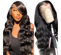 Tunfine 200% Density Body Wave Human Hair Wig,13x6 Lace Front Wigs Human Hair for Black Women,Glueless Wigs Pre Plucked with Baby Hair Natural Color Brazilian Lace Frontal Wig 24 inch