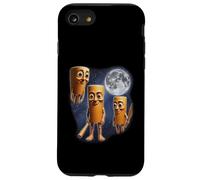 Tung Tung Sahur Italian Brainrot Meme 3 Howling Moon Funny Case for iPhone SE (2020) / 7/8