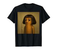 Tung Tung Sahur with a Bob Haircut Italian Brainrot Meme Value Graphic T-Shirt, Men, Black, L