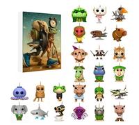 Tung Tung Tung Sahur Advent Calendar 24 Day, Tralalero Tralala Figure Toys, Italian Brainrot Figures Pendant Collection Decoration, Funny Game Collectibles Gift for Fans Colleagues Friends