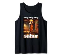 Tung Tung Tung SAHUR Dank Meme Internet Funny 2025 brainrot Tank Top