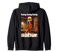 TUNG TUNG TUNG SAHUR Dank meme internet funny 2025 brainrot Zip Hoodie
