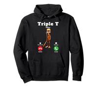 Tung Tung Tung Sahur is Calling Meme Funny Brainrot Triple T Pullover Hoodie
