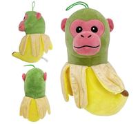 Tung Tung Tung Sahur Plush, Italian Brainrot Plush, Tralalero Plush Figure, Tralalero Tralala Plush, Soft Stuffed Animal Pillow Doll Birthday Gifts (Monkey)