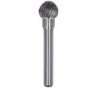Tungsten Carbide Burr Ball Shape, End Double Cut with 1/4"Shank for Die Grinder Drill, DIY Wood-Working Carving, Metal Polishing, Engraving