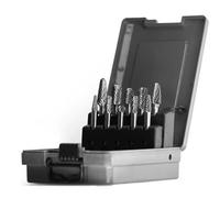 Tungsten Carbide Burr Set 6mm Shank Double Cut Rotary Bits